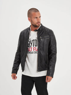 Starget - Blouson vintage cuir homme