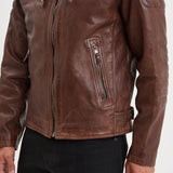 Cruces - Blouson motard cuir homme