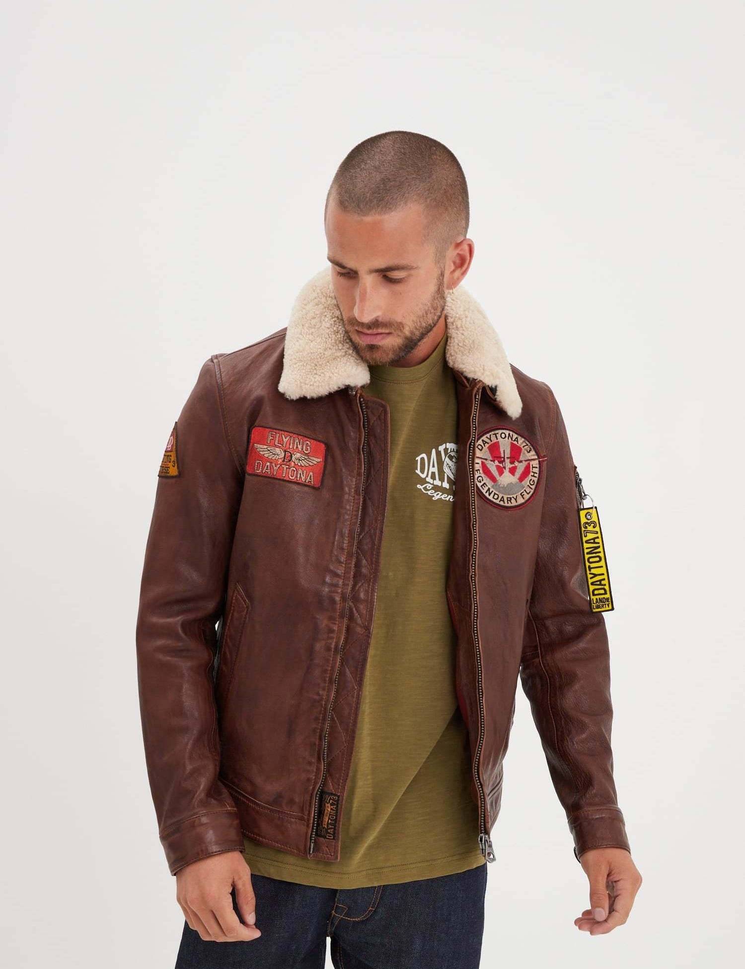 Waterford - Blouson aviateur cuir homme