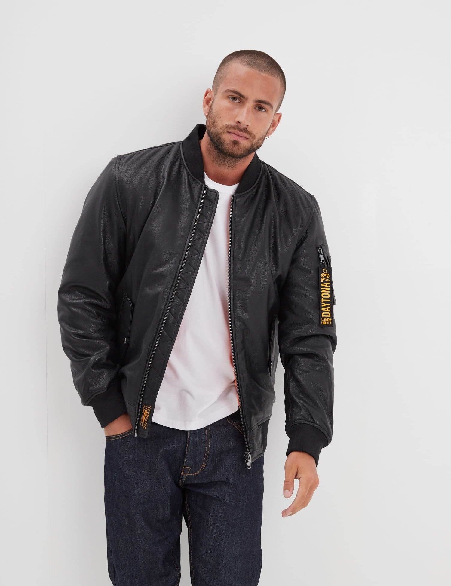 Redmond - Bomber cuir homme