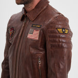 Duluth - Blouson aviateur cuir homme