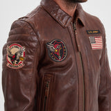 Duluth - Blouson aviateur cuir homme