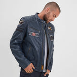 Walkor - Blouson cuir motard