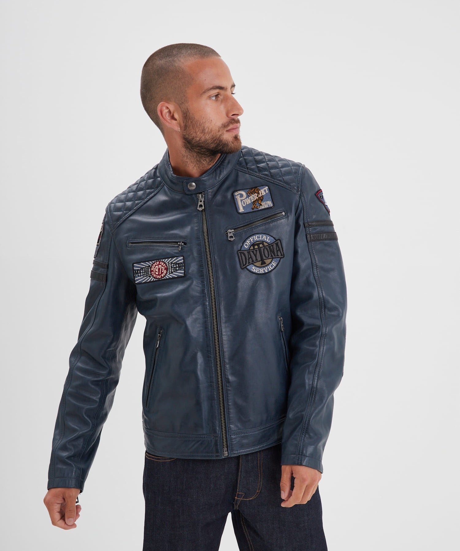 Walkor - Blouson cuir motard