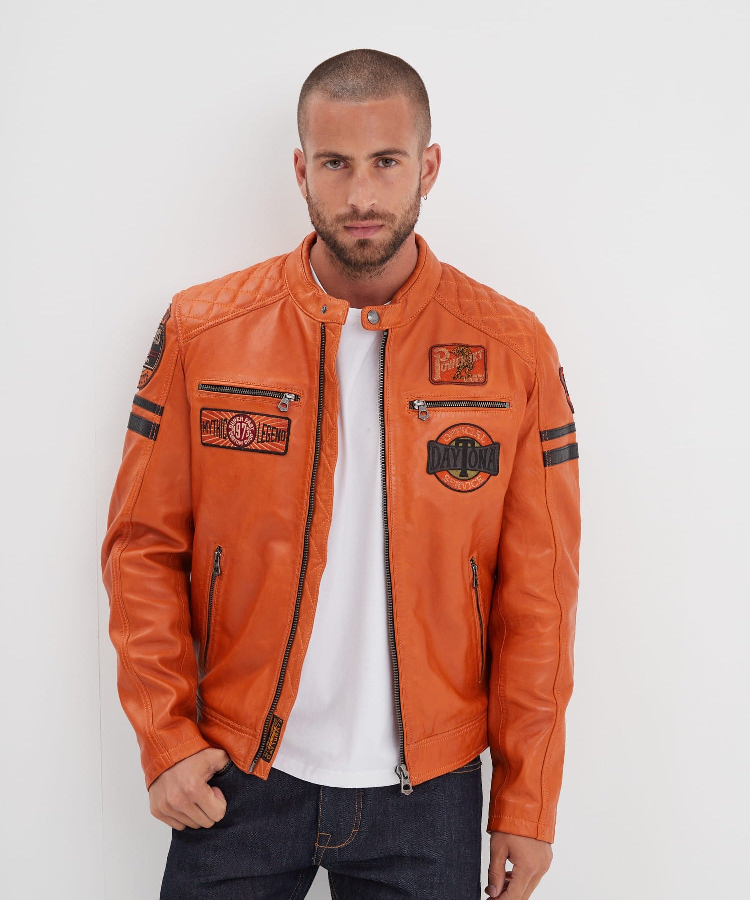 Walkor - Blouson cuir motard