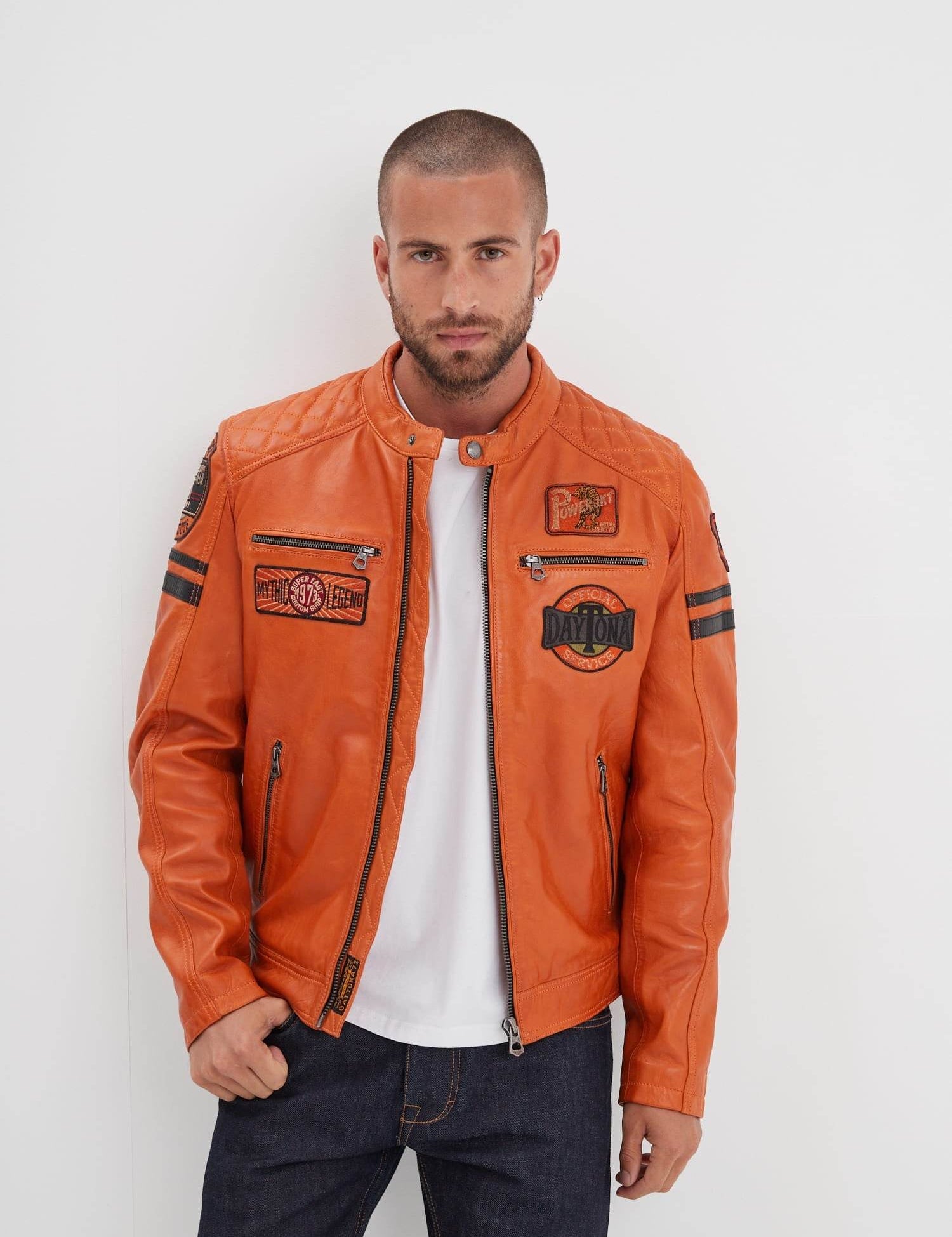 Walkor - Blouson cuir motard