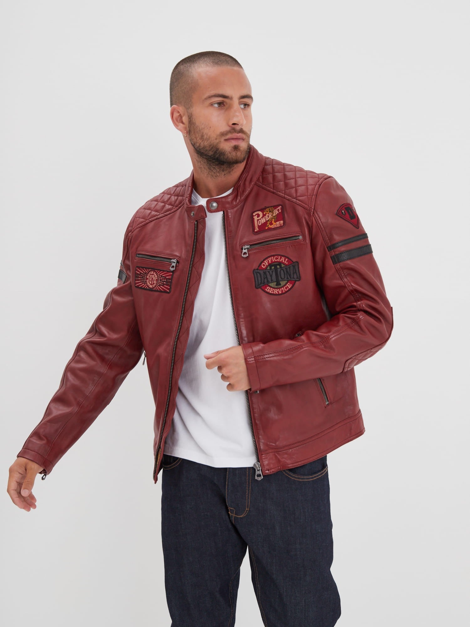 Walkor Blouson cuir motard Daytona 73