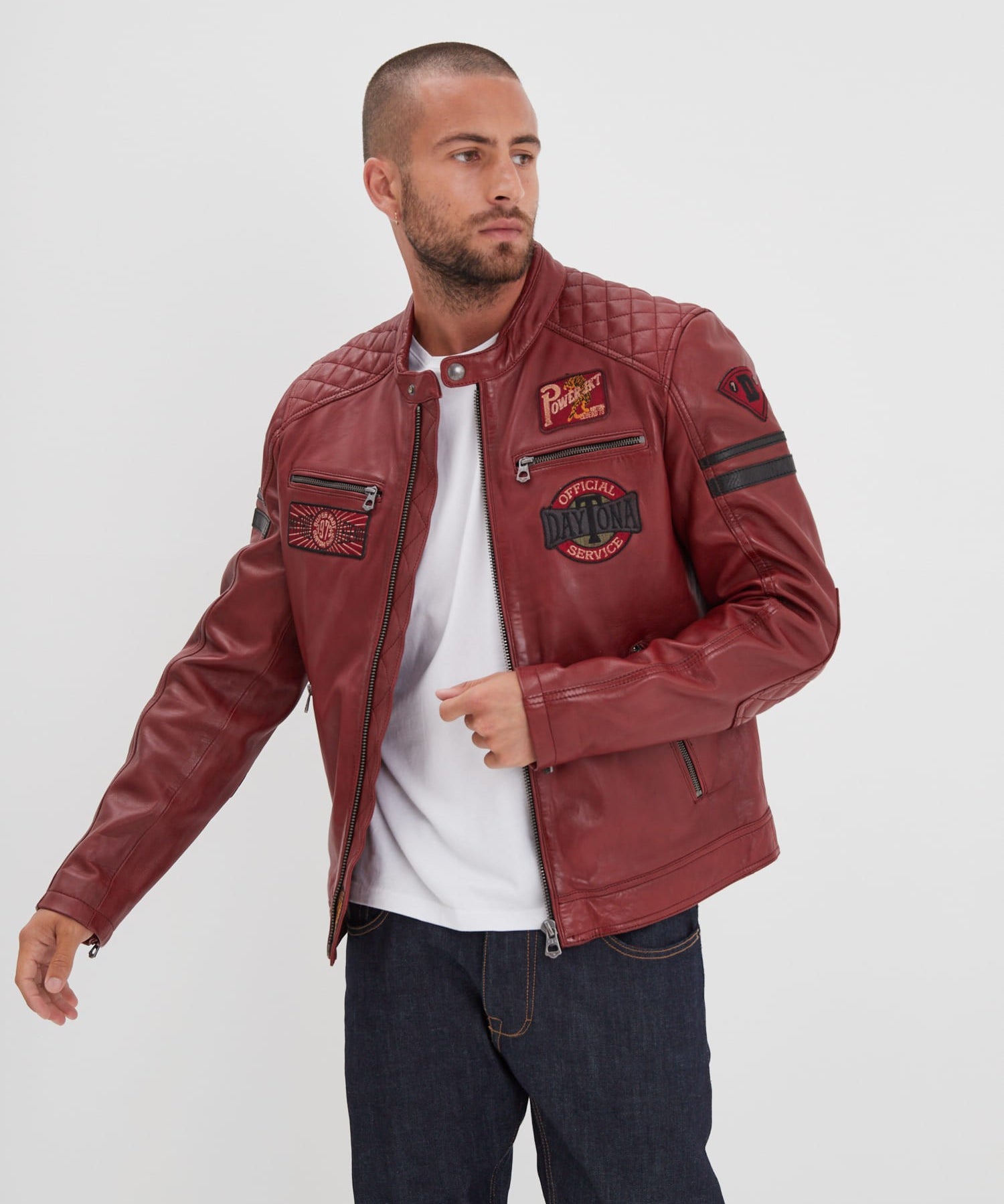 Walkor - Blouson cuir motard