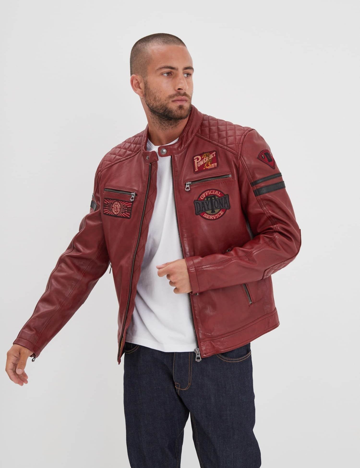 Walkor - Blouson cuir motard