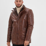 Moose - Veste cuir vintage homme