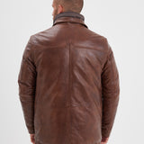 Moose - Veste cuir vintage homme