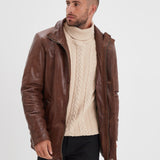 Moose - Veste cuir vintage homme