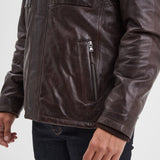 Crowell - Veste vintage cuir homme