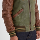 Hanks - Bomber cuir style japonnais