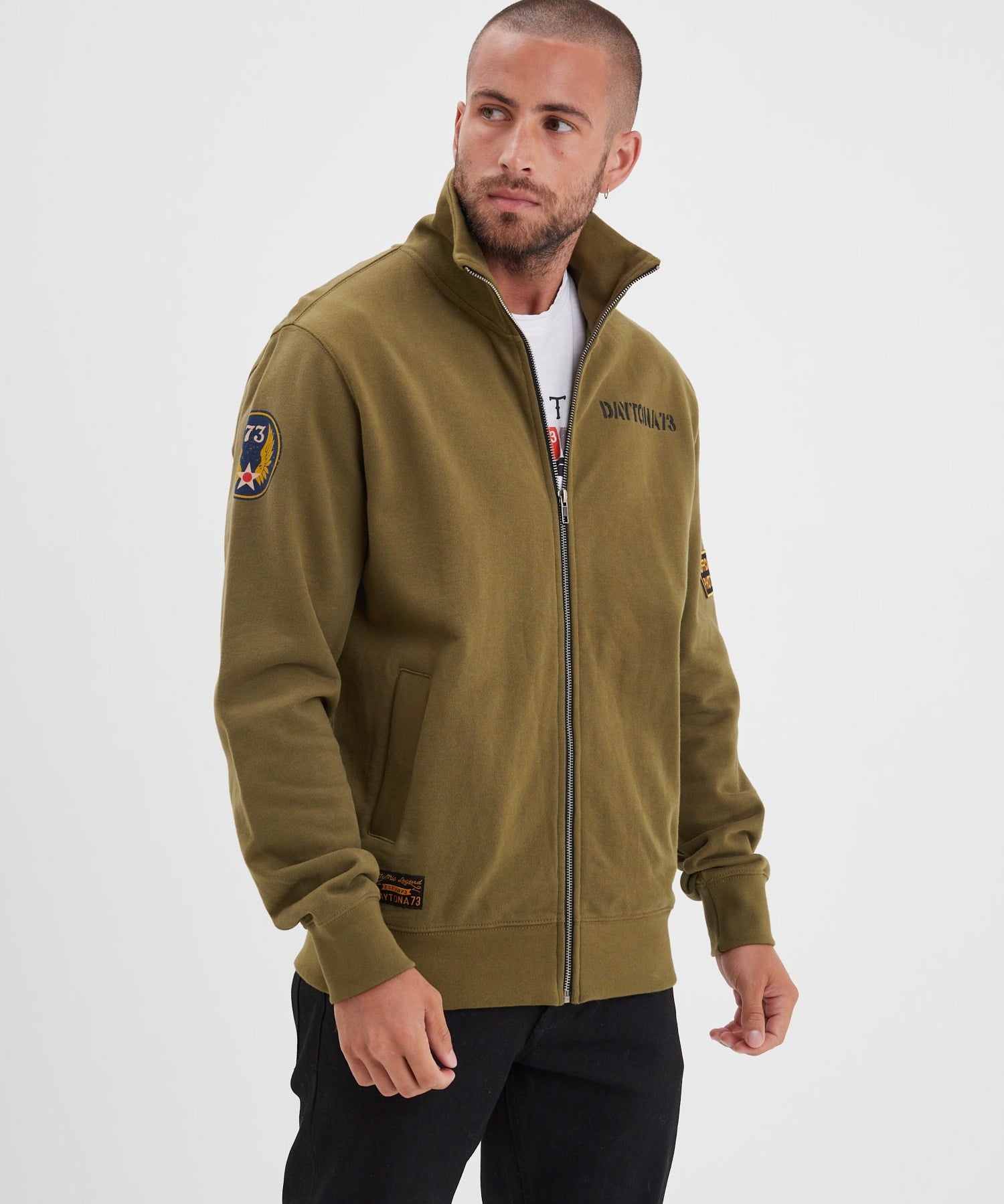 Idaho - Sweat zippé militaire