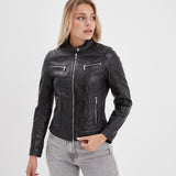 Jody - Blouson cuir femme