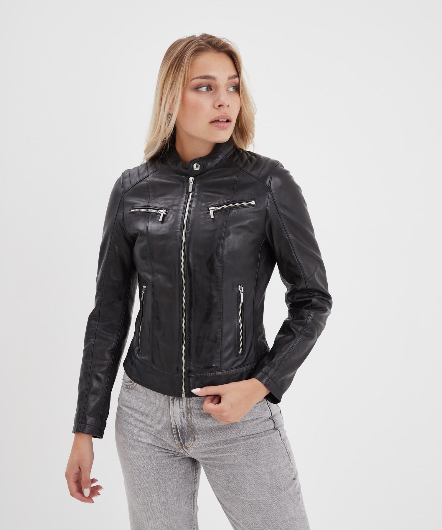 Jody - Blouson cuir femme