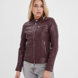 Jolya - Blouson cuir femme