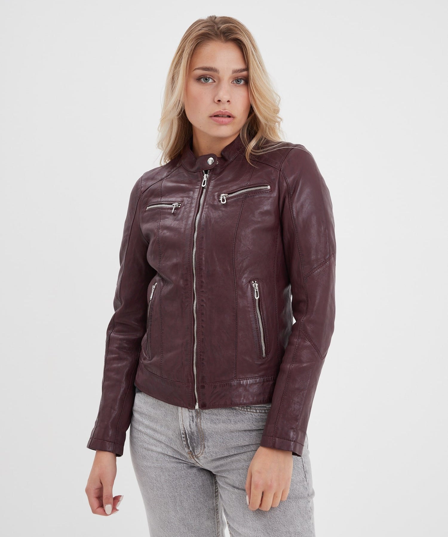 Jolya - Blouson cuir femme