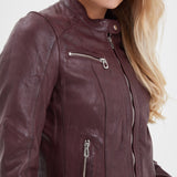 Jolya - Blouson cuir femme