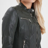 Jolya - Blouson cuir femme