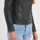 Jolya - Blouson cuir femme