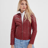 Jolya - Blouson cuir femme