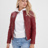 Jolya - Blouson cuir femme