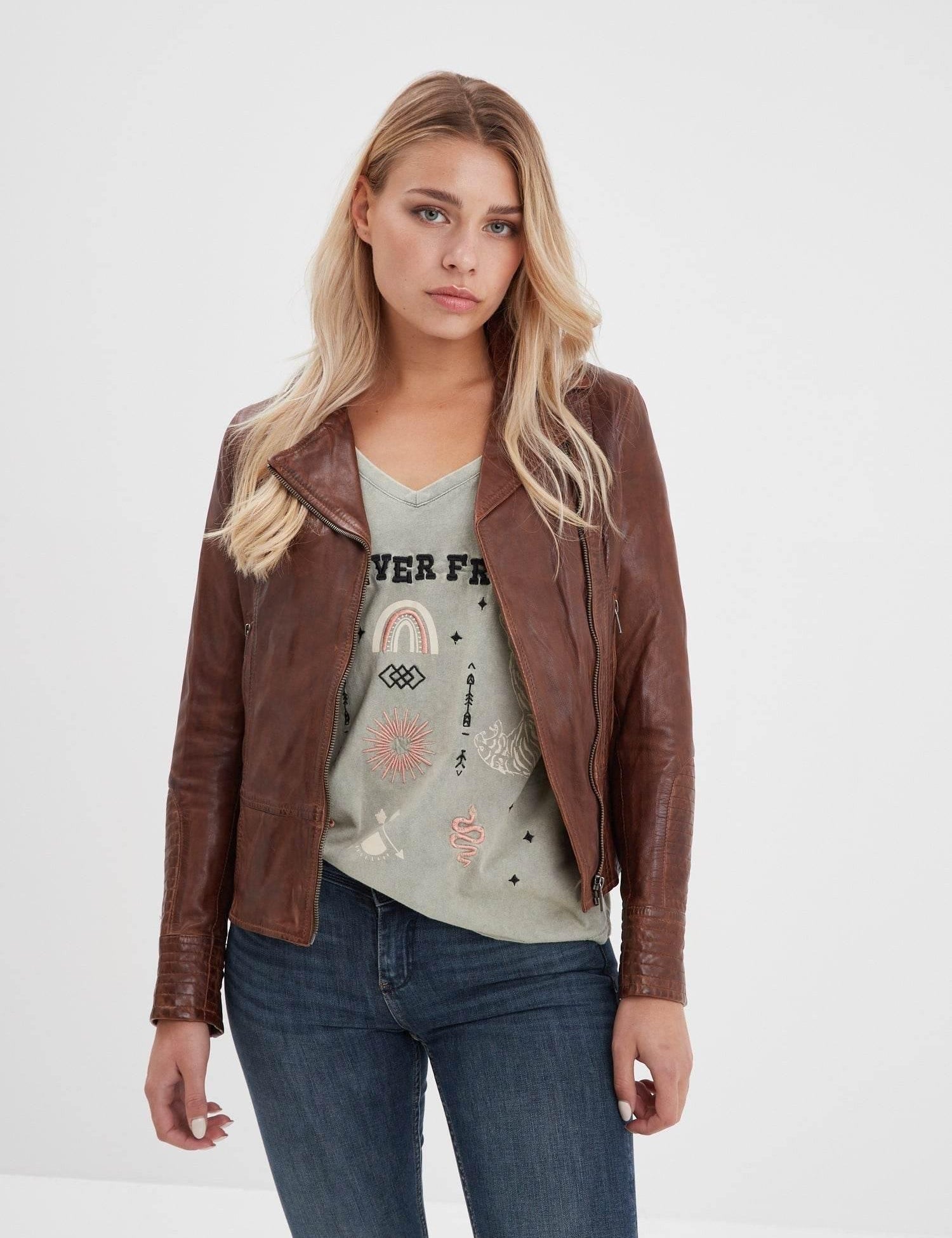 Juliette - Blouson cuir femme