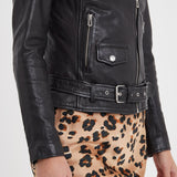 Paula - Blouson biker cuir femme