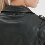 Paula - Blouson biker cuir femme