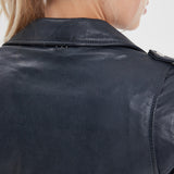 Paula - Blouson biker cuir femme