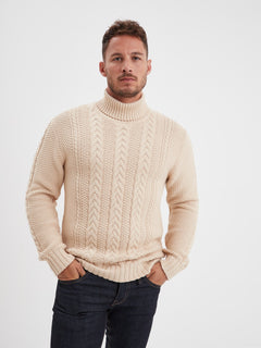 Lander - Pull col roulé homme