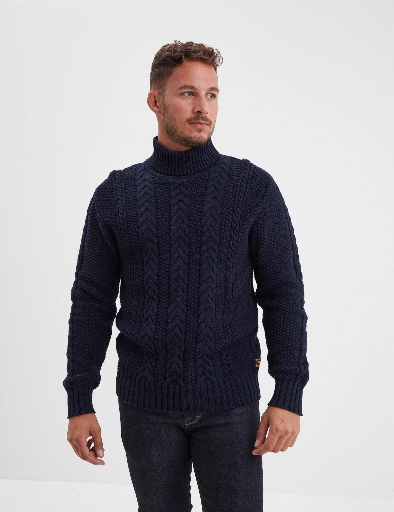 Lander - Pull col roulé homme