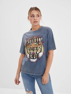 Eleanor - T-shirt tigre rock femme