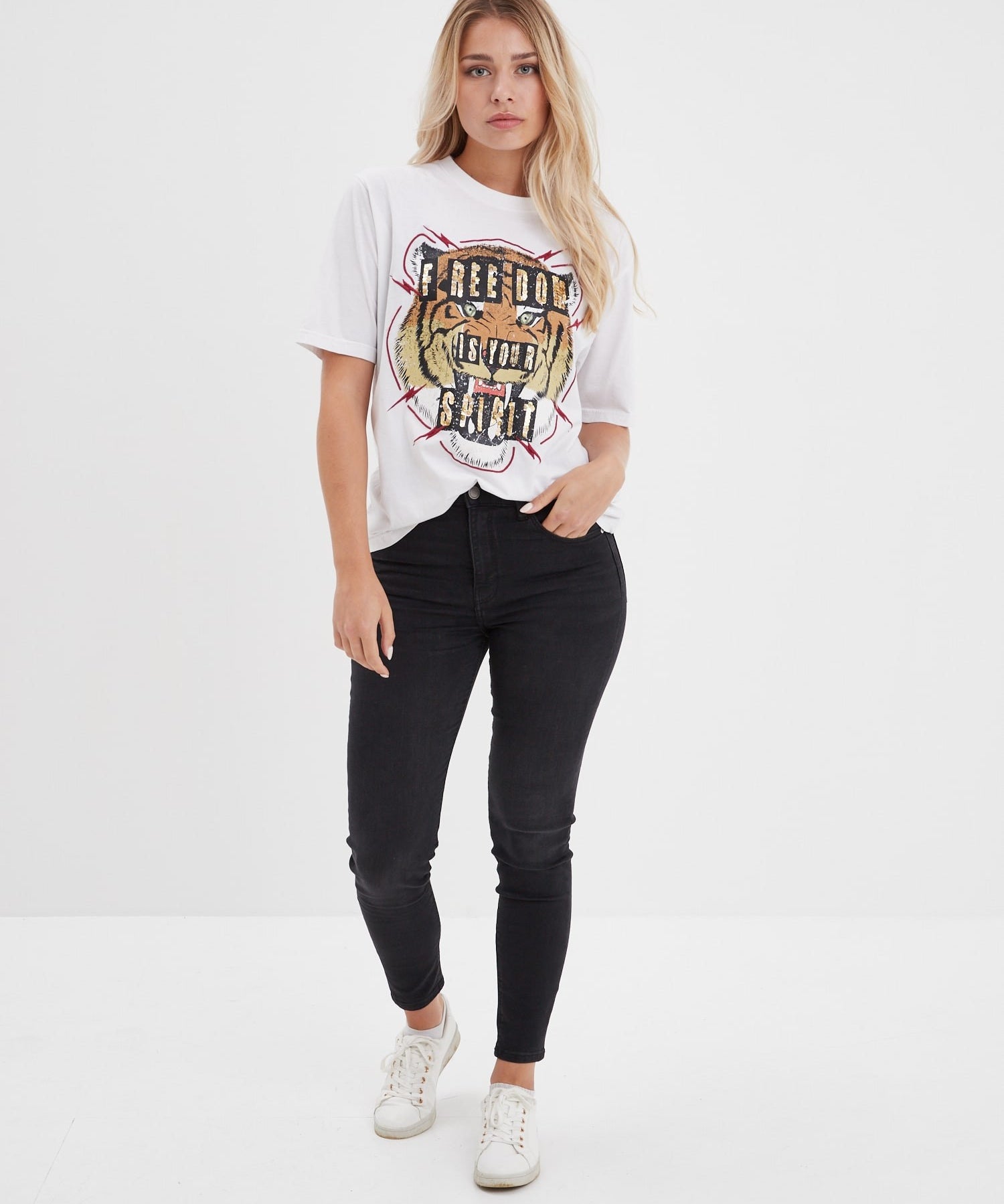 Eleanor - T-shirt tigre rock femme