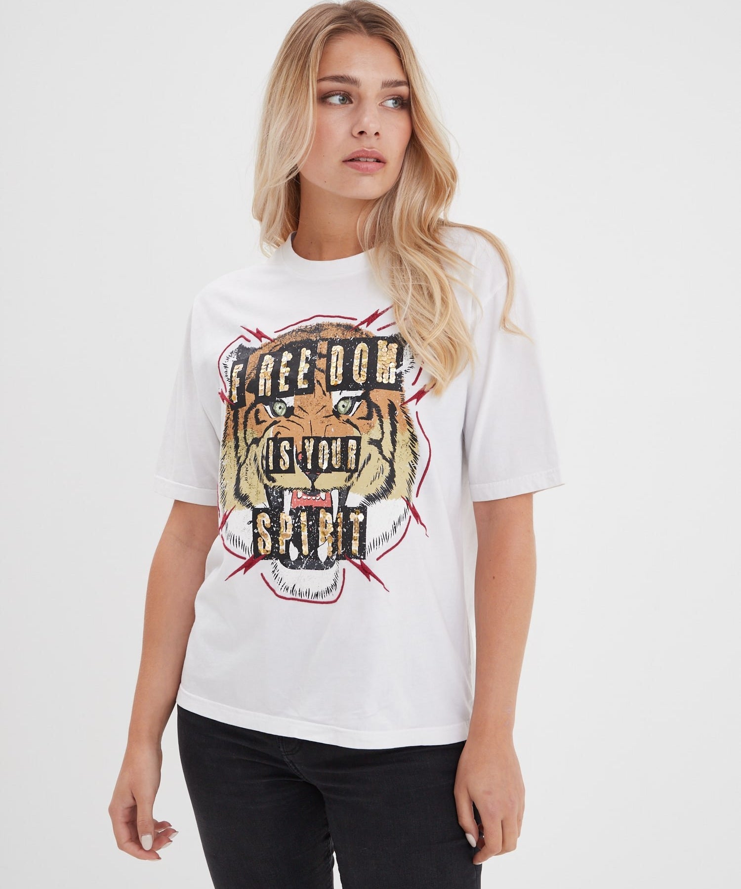 Eleanor - T-shirt tigre rock femme