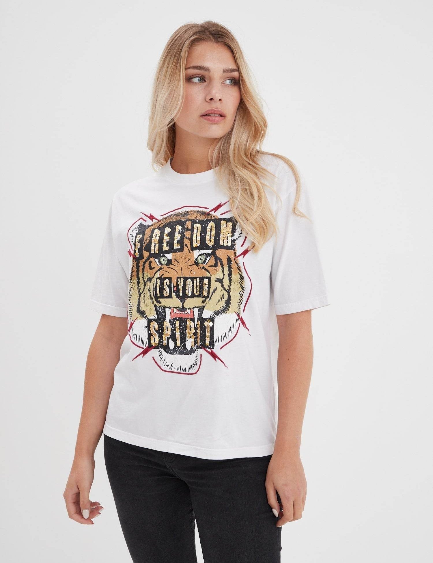 Eleanor - T-shirt tigre rock femme