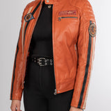 Kenya - Blouson motard vintage femme