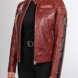 Kenya - Blouson motard vintage femme