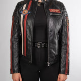 Kenya - Blouson motard vintage femme