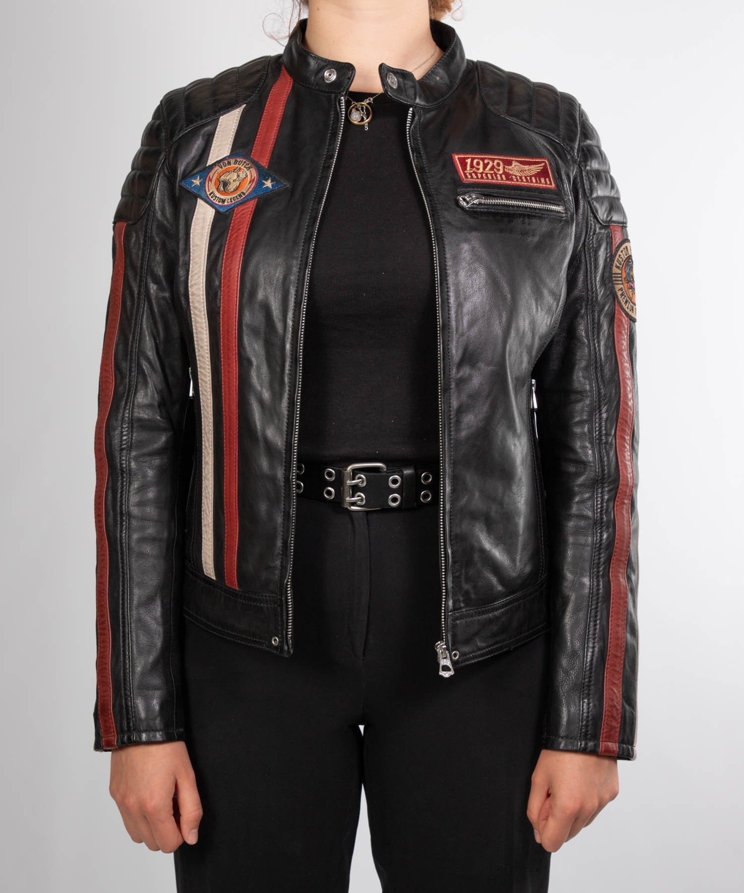 Kenya - Blouson motard vintage femme