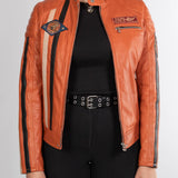 Kenya - Blouson motard vintage femme