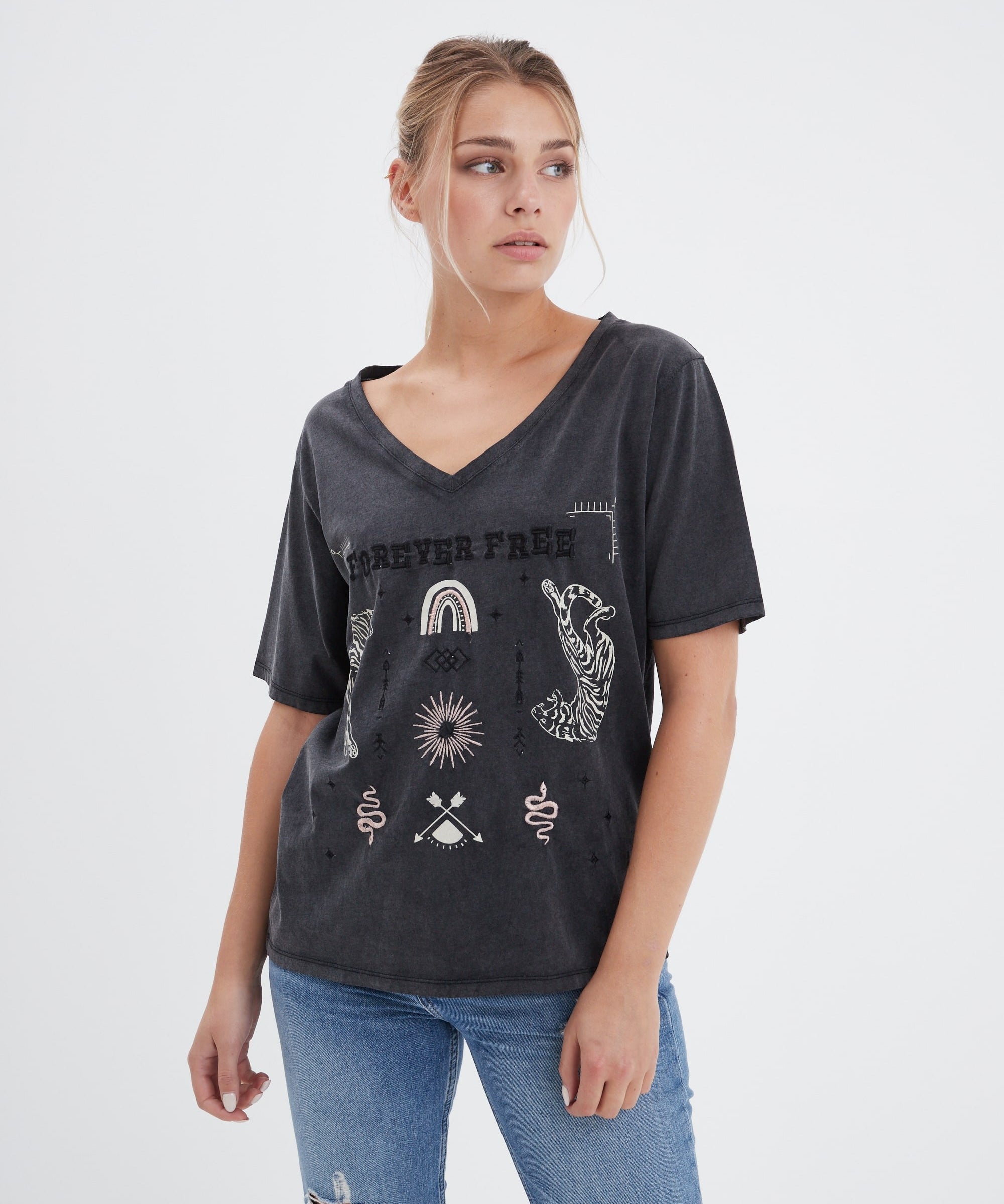 Lily - T-shirt bohème femme