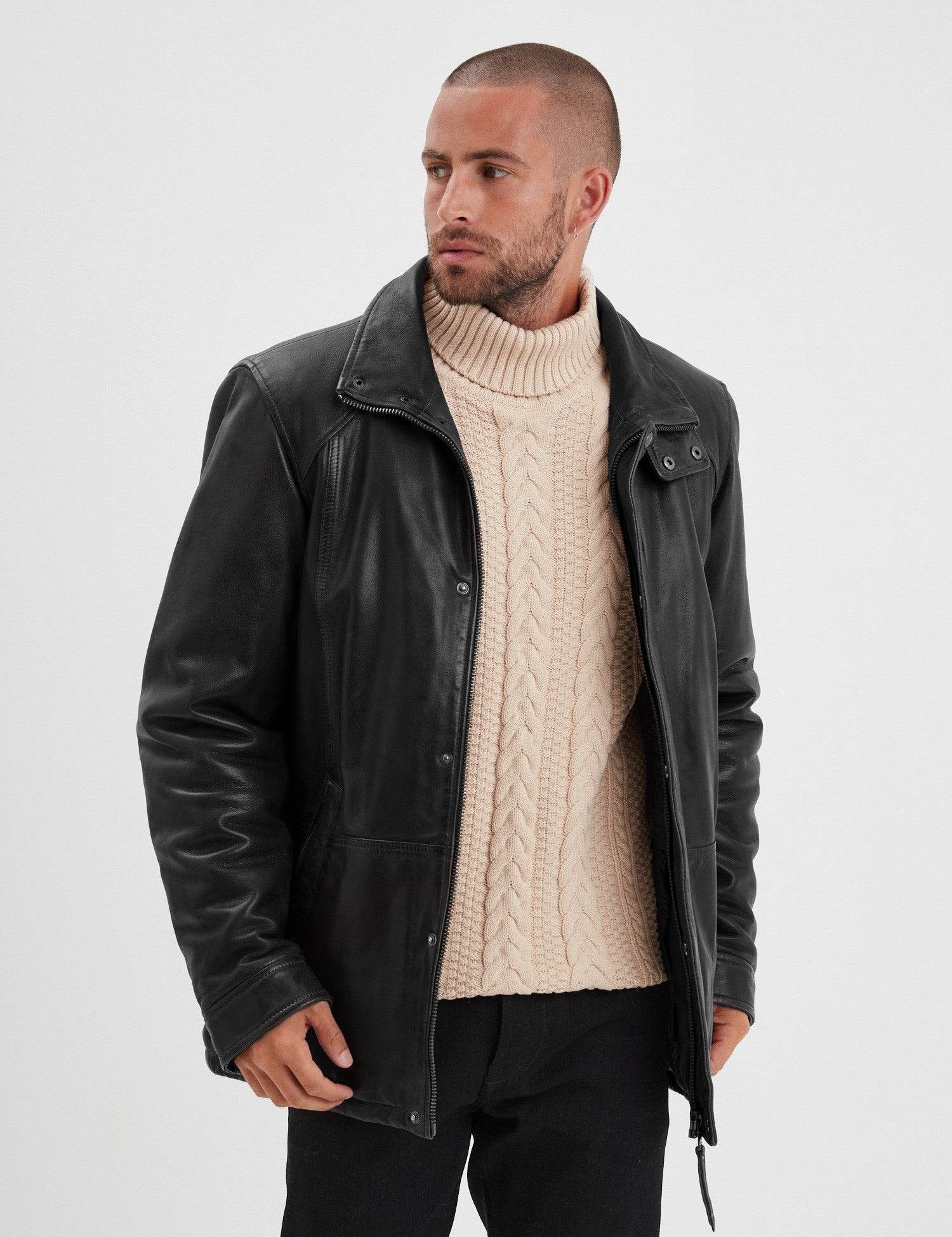 Cerro - Veste vintage cuir homme