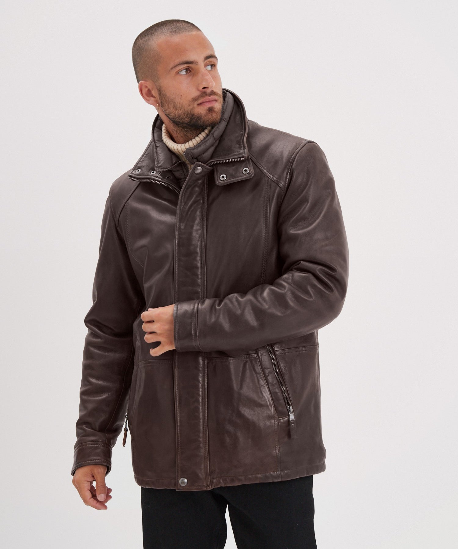 Cerro - Veste vintage cuir homme