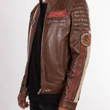 Kenny - Blouson motard cuir homme