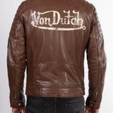 Kenny - Blouson motard cuir homme