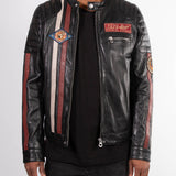 Kenny - Blouson motard cuir homme