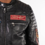 Kenny - Blouson motard cuir homme